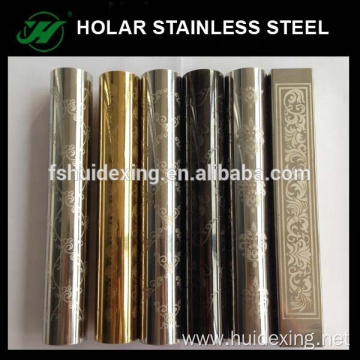 Stainless steel etching pipe